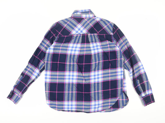 LOFT Women's Plaid Button-Up Shirt, XS, Multicoloured