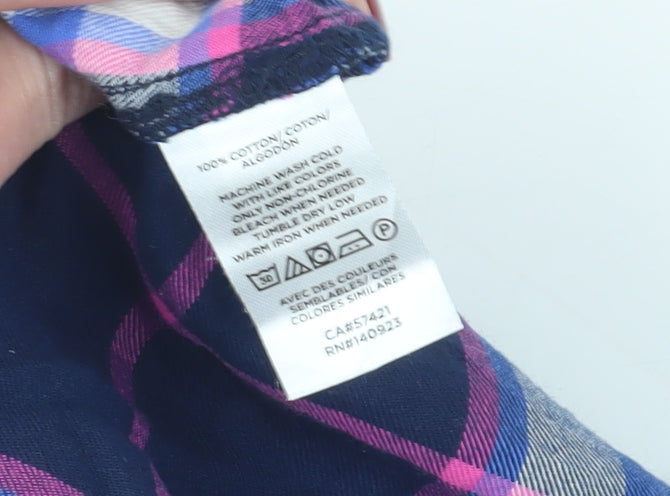 LOFT Women's Plaid Button-Up Shirt, XS, Multicoloured