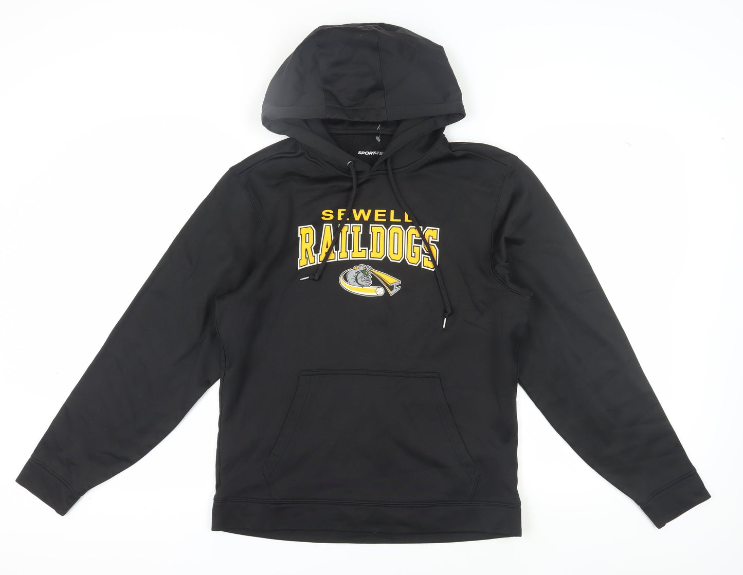 Sport-Tek Unisex Black Hoodie S Polyester Logo