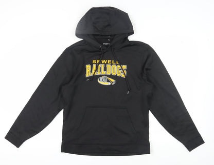 Sport-Tek Unisex Black Hoodie S Polyester Logo
