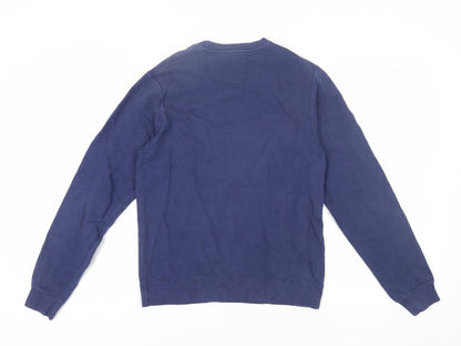 Mens UK Size S Port & Company Blue Pullover Sweatshirt