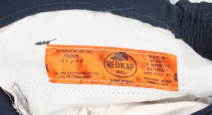 Red Kap Men's Blue Chino Trousers, Size 31, Workwear