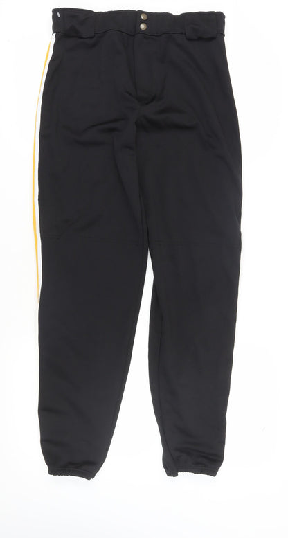 Athletic Knit Men's Black Jogger Trousers L