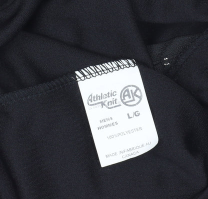 Athletic Knit Men's Black Jogger Trousers L