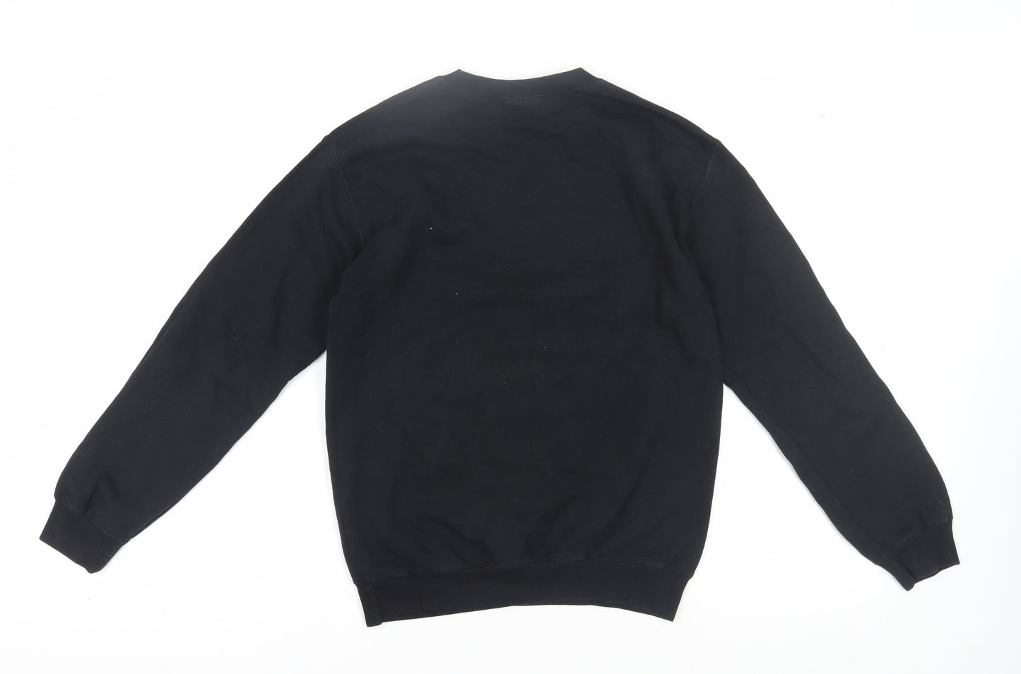 Mens UK Size S Gildan Black Pullover Sweatshirt