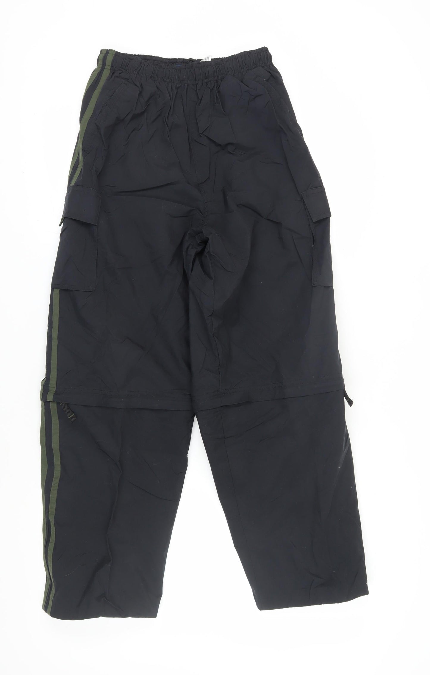 Sportrax Boys Black Cargo Trousers L with Elastic Waist