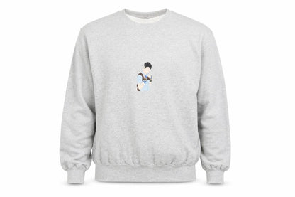 Unisex Adults UK Size S Gildan Grey Pullover Sweatshirt