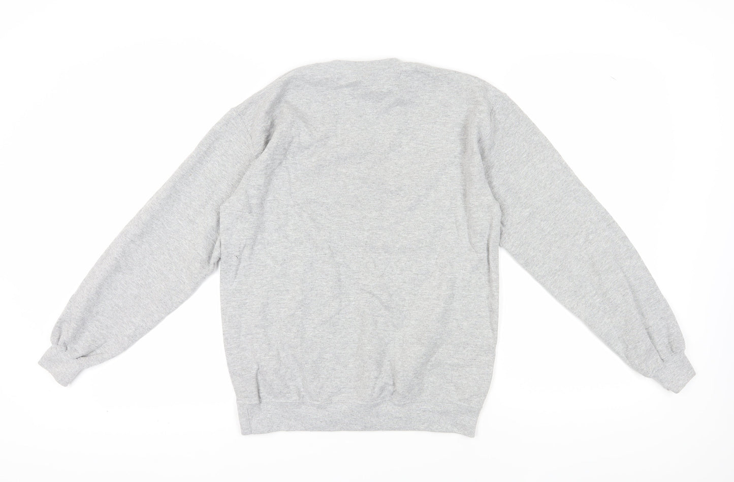 Unisex Adults UK Size S Gildan Grey Pullover Sweatshirt