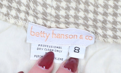 Betty Hanson Women's Beige Paperbag Trousers Size 8