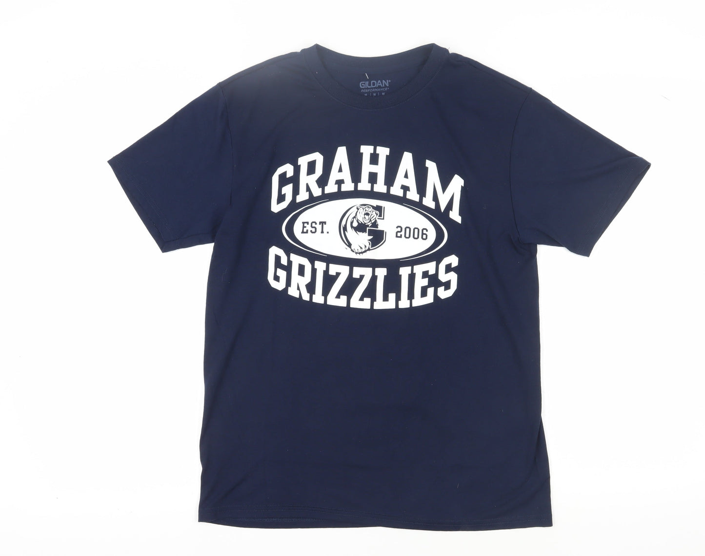Mens UK Size M Gildan Blue  T-Shirt