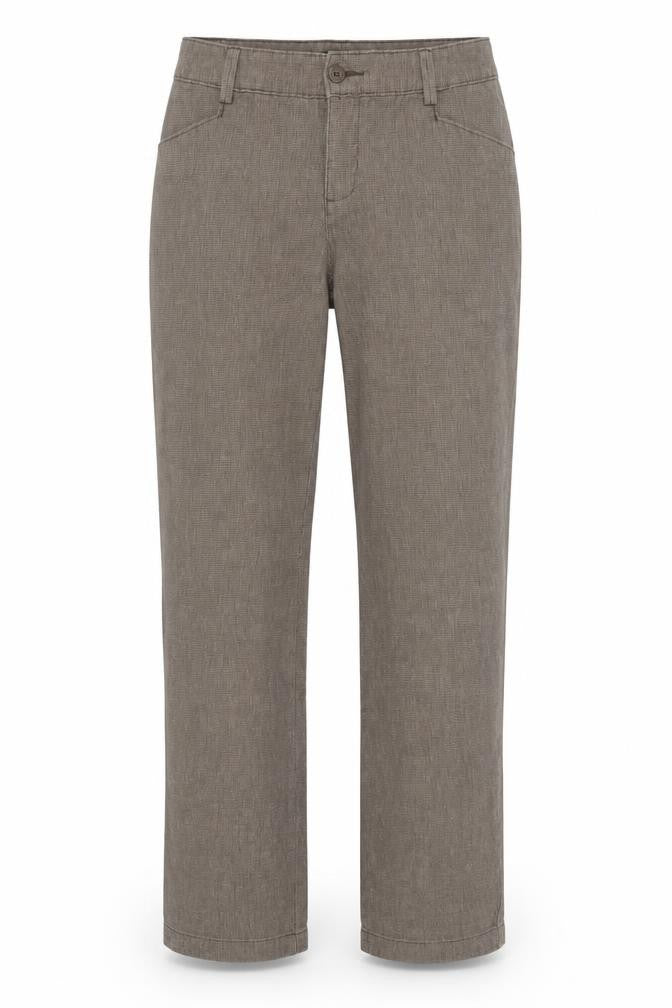 Womens UK Size 10 Lee Relaxed Fit  Brown Trousers