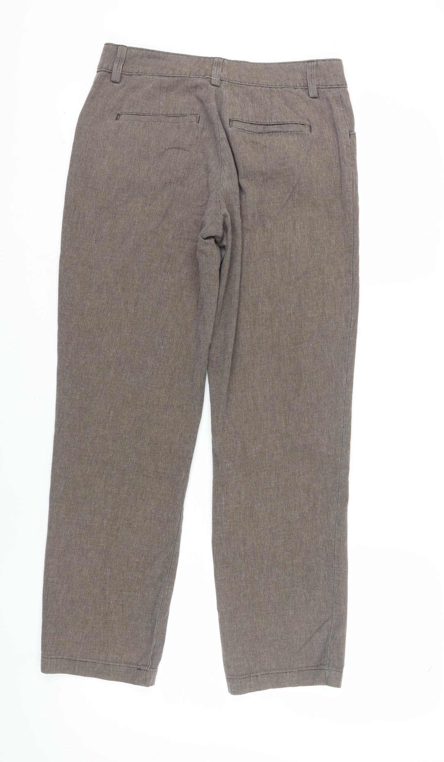 Womens UK Size 10 Lee Relaxed Fit  Brown Trousers