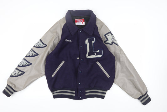 Awards USA Men's Purple Varsity Jacket L