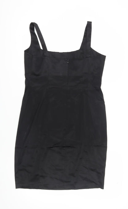 Calvin Klein Women's Black Knee Length Sheath Dress, Size 14