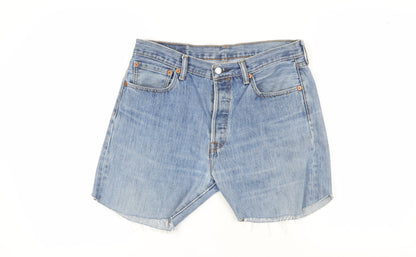 Levi's Men's Blue Chino Denim Shorts L Retro Style