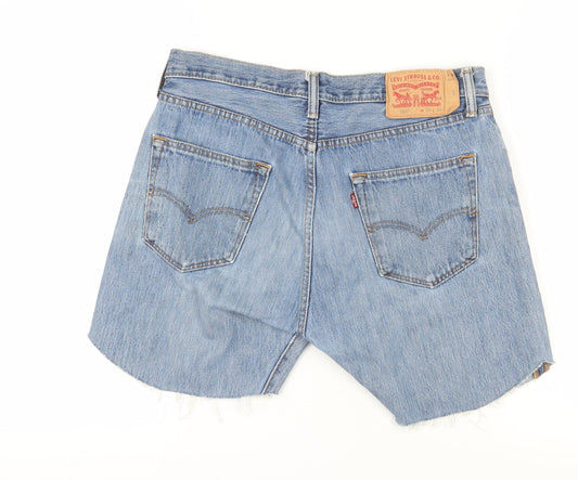 Levi's Men's Blue Chino Denim Shorts L Retro Style