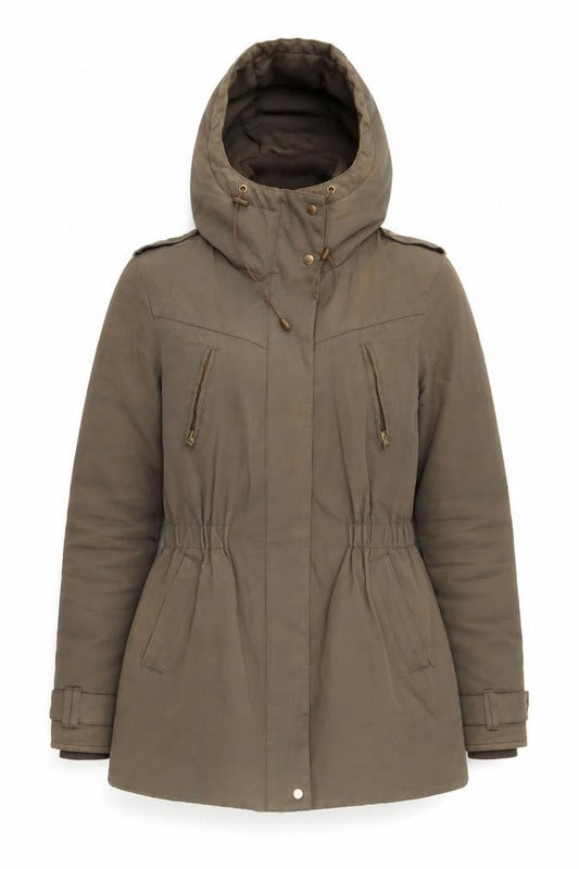 modström Women Brown Parka Jacket XS