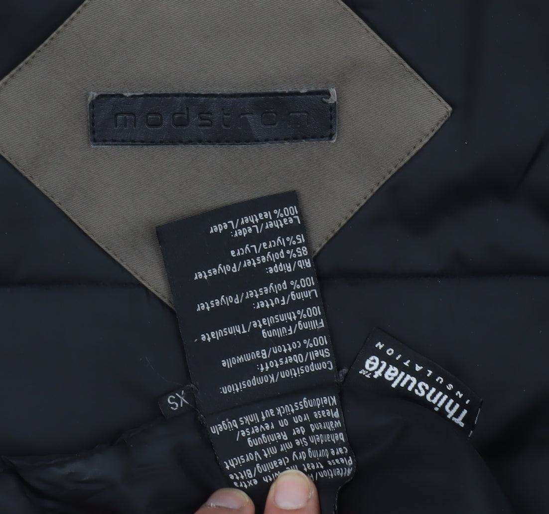 modström Women Brown Parka Jacket XS