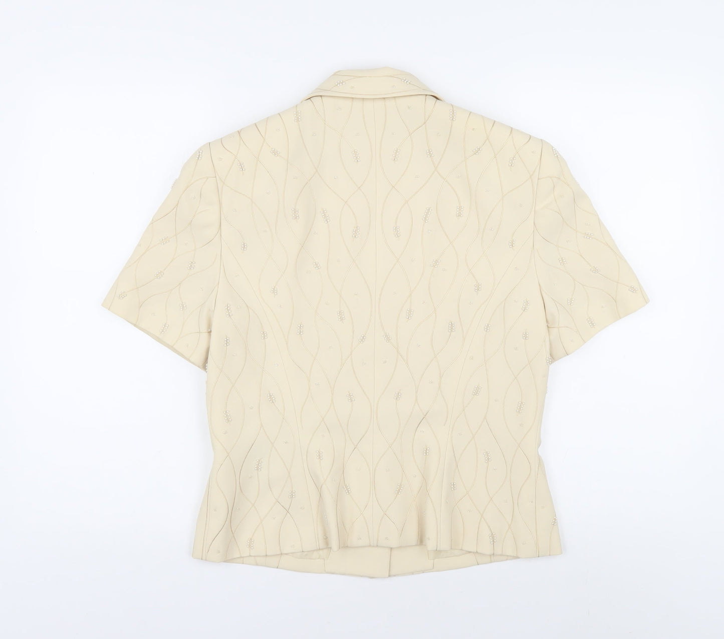 Kasper Women's Beige Suit Jacket - Size 12, Regular Fit