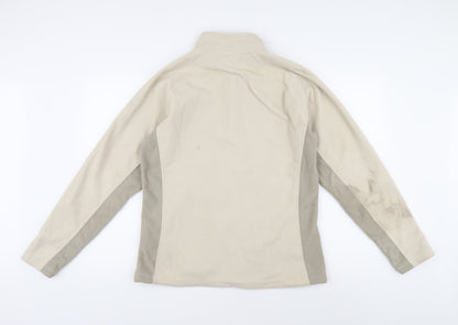 Trespass Beige Full Zip Fleece Sweatshirt Unisex Adults L