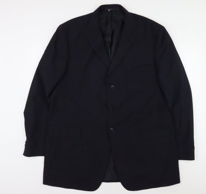 Mens UK Size 46 Marks and Spencer Regular Blue Suit Jacket