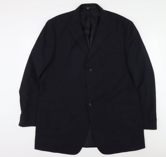 Mens UK Size 46 Marks and Spencer Regular Blue Suit Jacket