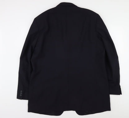 Mens UK Size 46 Marks and Spencer Regular Blue Suit Jacket