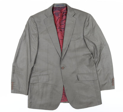 Mens UK Size 40 Ted Baker Regular Grey Suit Jacket