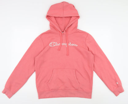 Unisex Adults UK Size M Champion Pink Pullover Hoodie