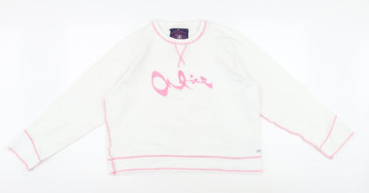 Womens UK Size 3 Onfire White Basic T-Shirt