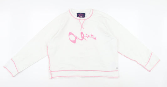 Womens UK Size 3 Onfire White Basic T-Shirt