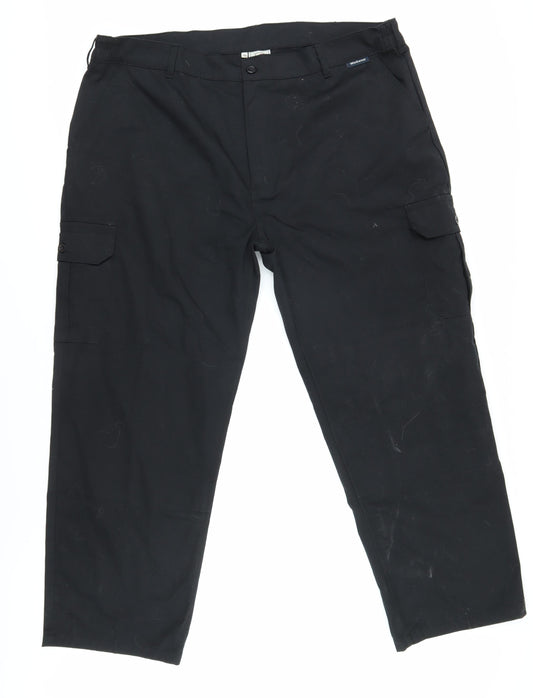 Black Knight Men's Black Khakis Trousers - Size 16