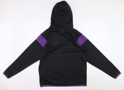 Oxen Men's Black Hoodie Pullover with Logo Accent Size S