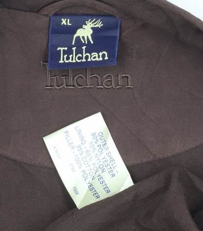 Mens UK Size XL Tulchan Brown Quilted Coat