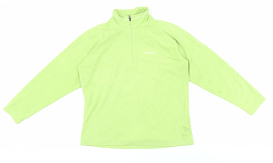 Craghoppers Women's Green Fleece Henley Sweater, Size 12
