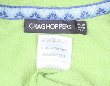 Craghoppers Women's Green Fleece Henley Sweater, Size 12