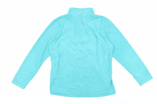 Regatta Women's Blue Fleece 1/4 Zip Sweatshirt Size 14
