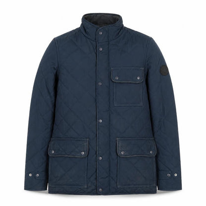 Mens UK Size XS Firetrap Blue Quilted Coat