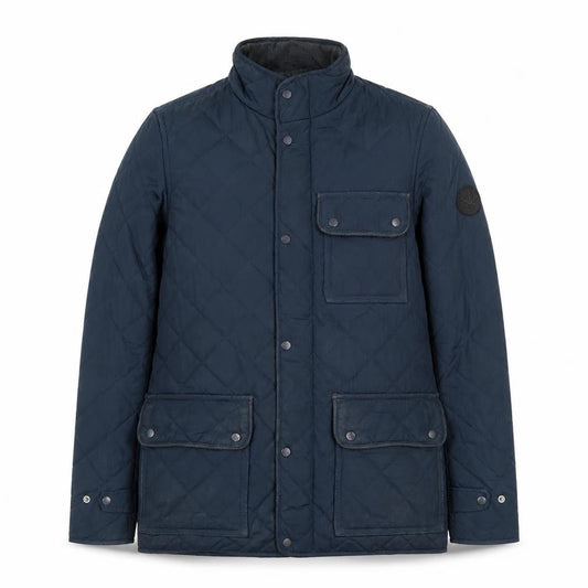 Mens UK Size XS Firetrap Blue Quilted Coat