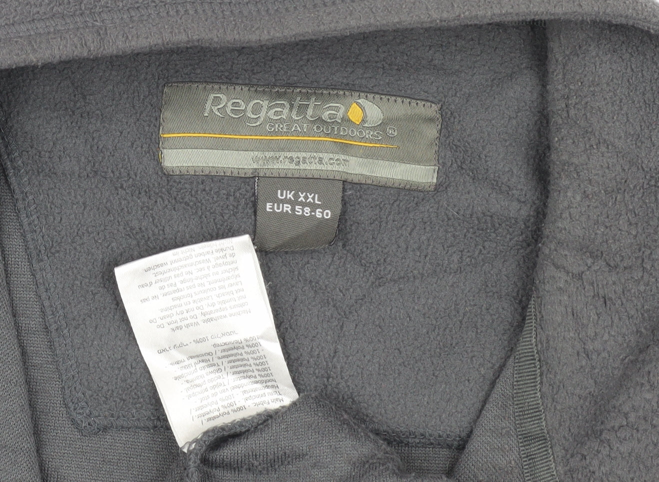 Mens UK Size 2XL Regatta Grey Pullover Sweatshirt