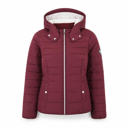 Womens UK Size L Hollister Red Puffer Jacket