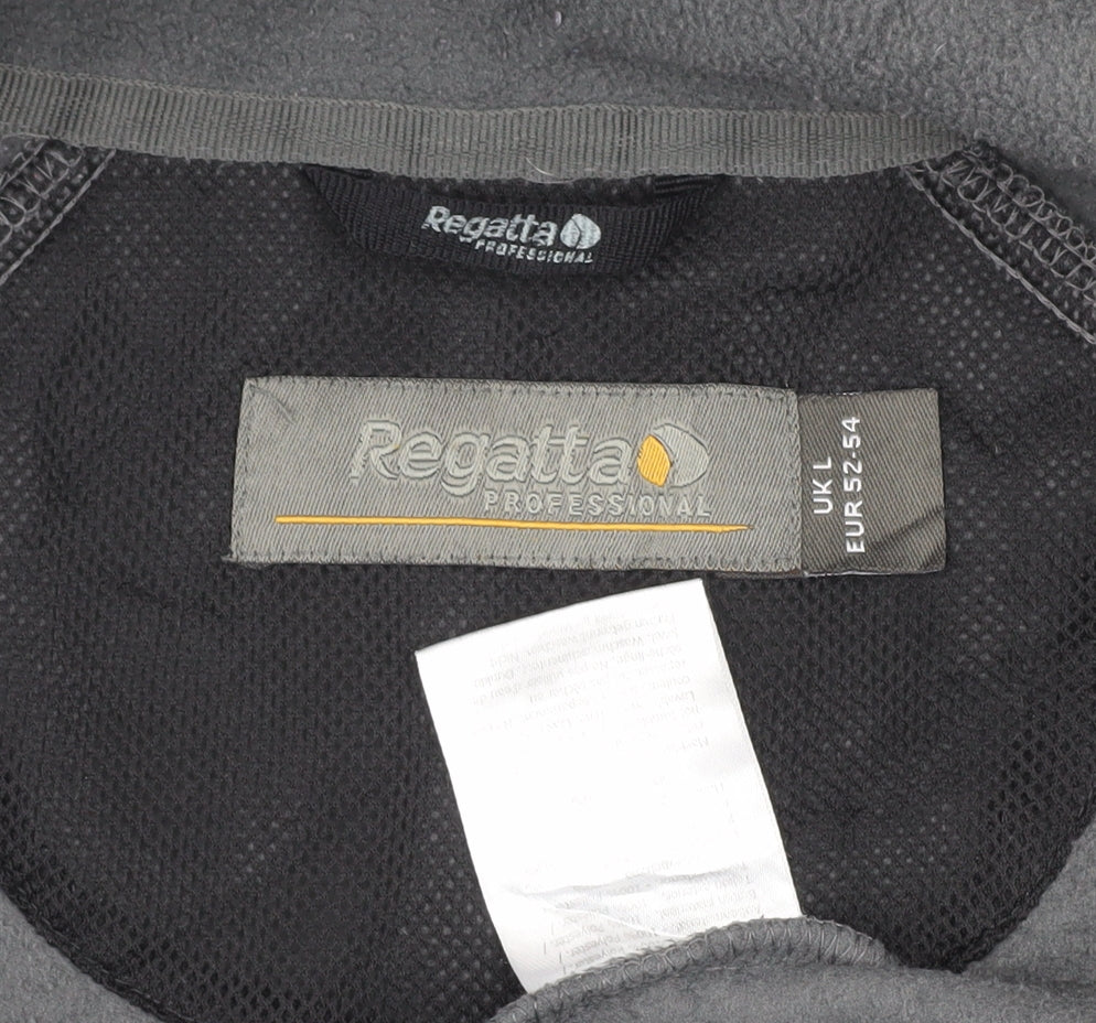 Regatta Men's Grey Windbreaker Jacket L Lightweight Outdoor