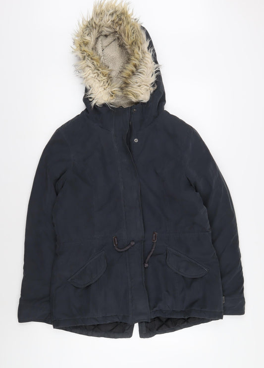 Unisex Adults UK Size L Only Black Parka Coat