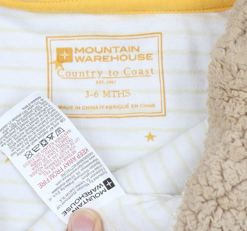 Mountain Warehouse Beige Unisex Baby Puffer Jacket 3-6 Mths