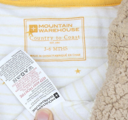Mountain Warehouse Beige Unisex Baby Puffer Jacket 3-6 Mths