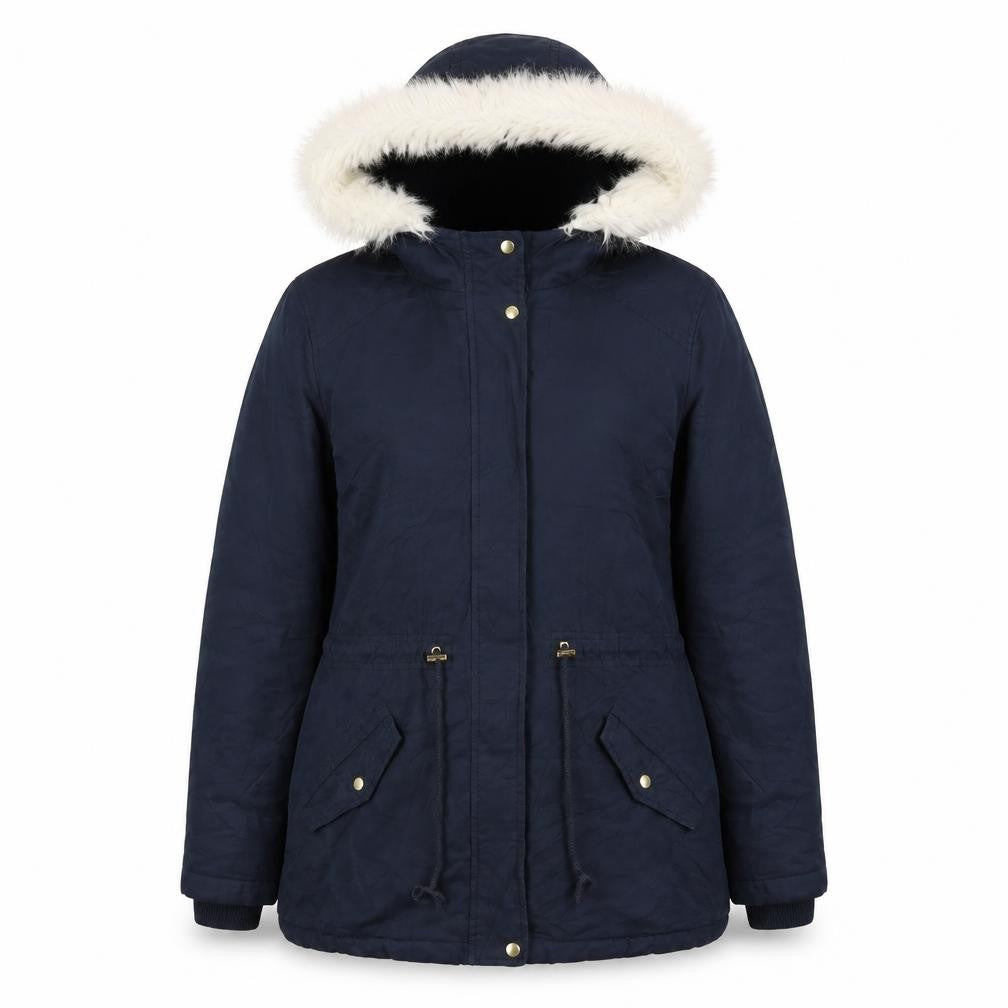 Oasis Women's Blue Parka Coat, Size S, Winter Insulated
