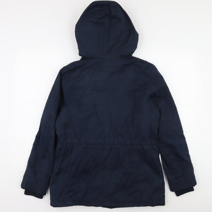 Oasis Women's Blue Parka Coat, Size S, Winter Insulated