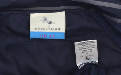 Equestrian Women's Blue Puffer Jacket Size 14