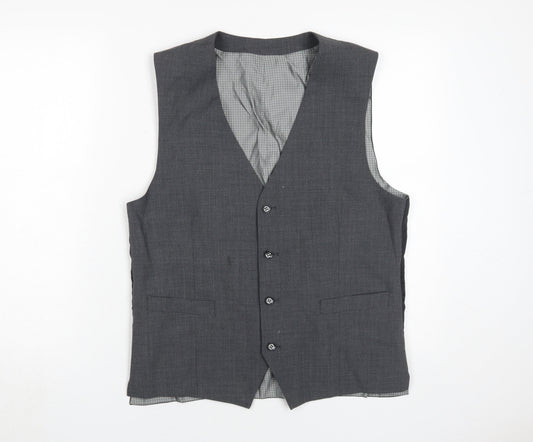 Mens UK Size 40 Skopes Regular Grey Suit Waistcoat