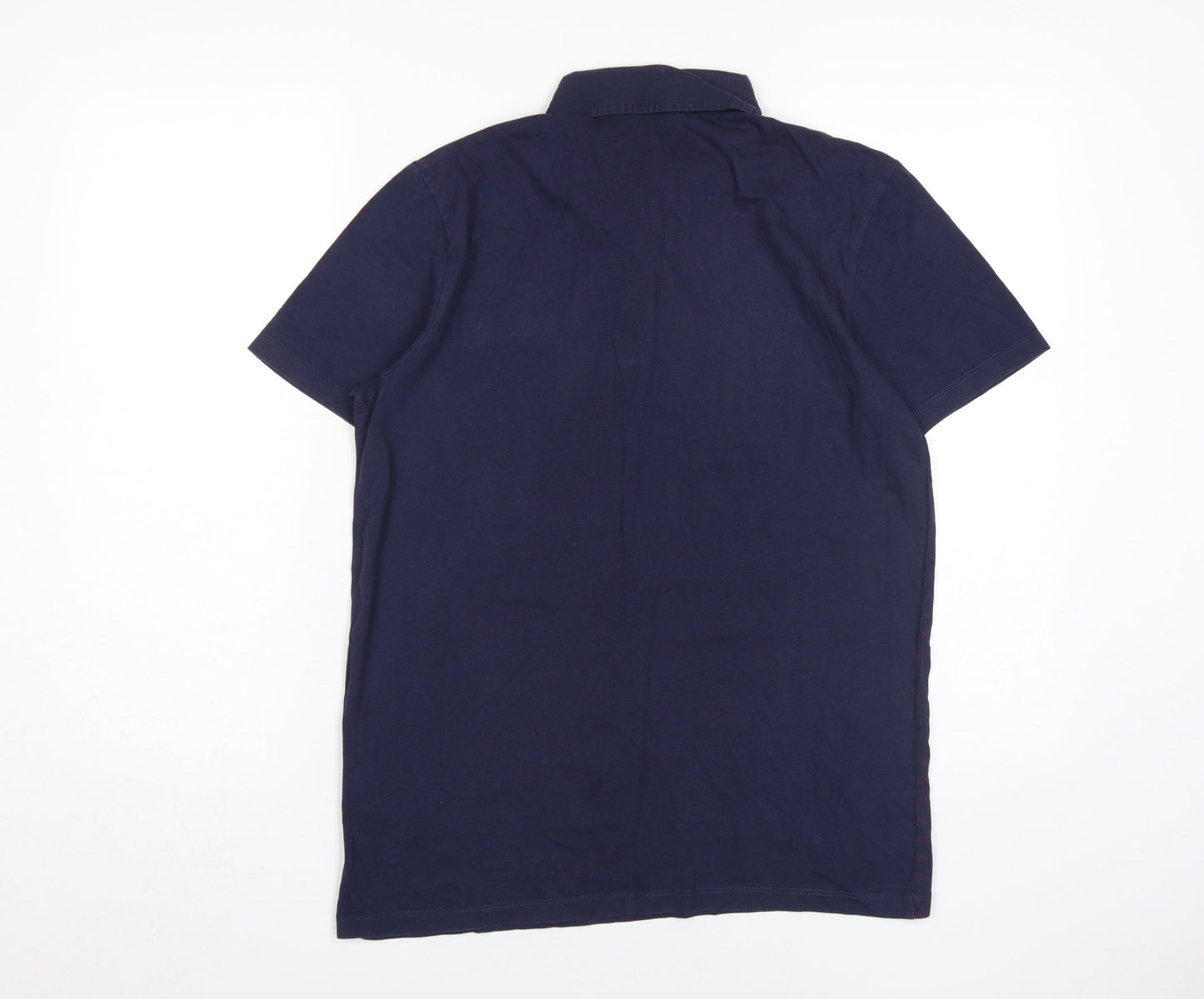 Jack & Jones Men's Blue M Graphic Polo Shirt